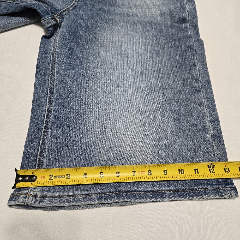 NWT mica denim Women's Super High Wide Medium Wash Bermuda sz S - Picture 6 of 12